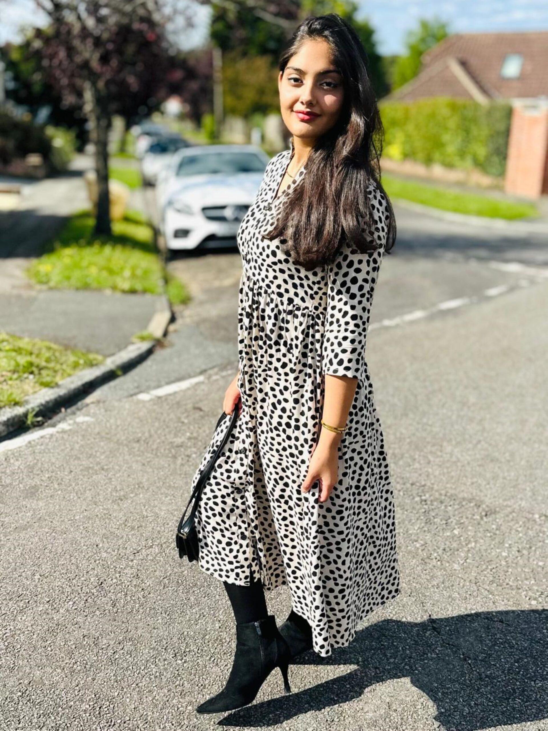 Cheetah Print Midi Dress